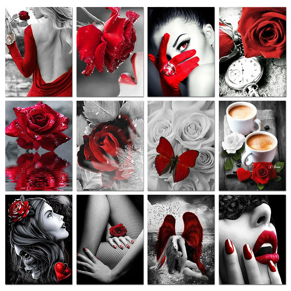 5D Алмазная мозаика с изображе – обзор и цена Resin Art Rose